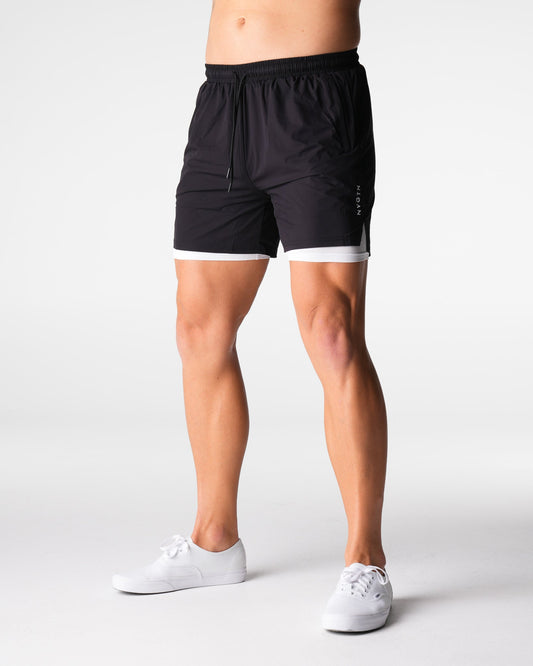 Men Black Voyager Shorts - NVGTN