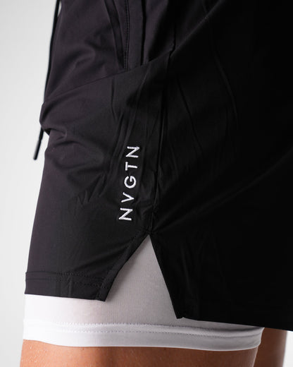 Men Black Voyager Shorts - NVGTN