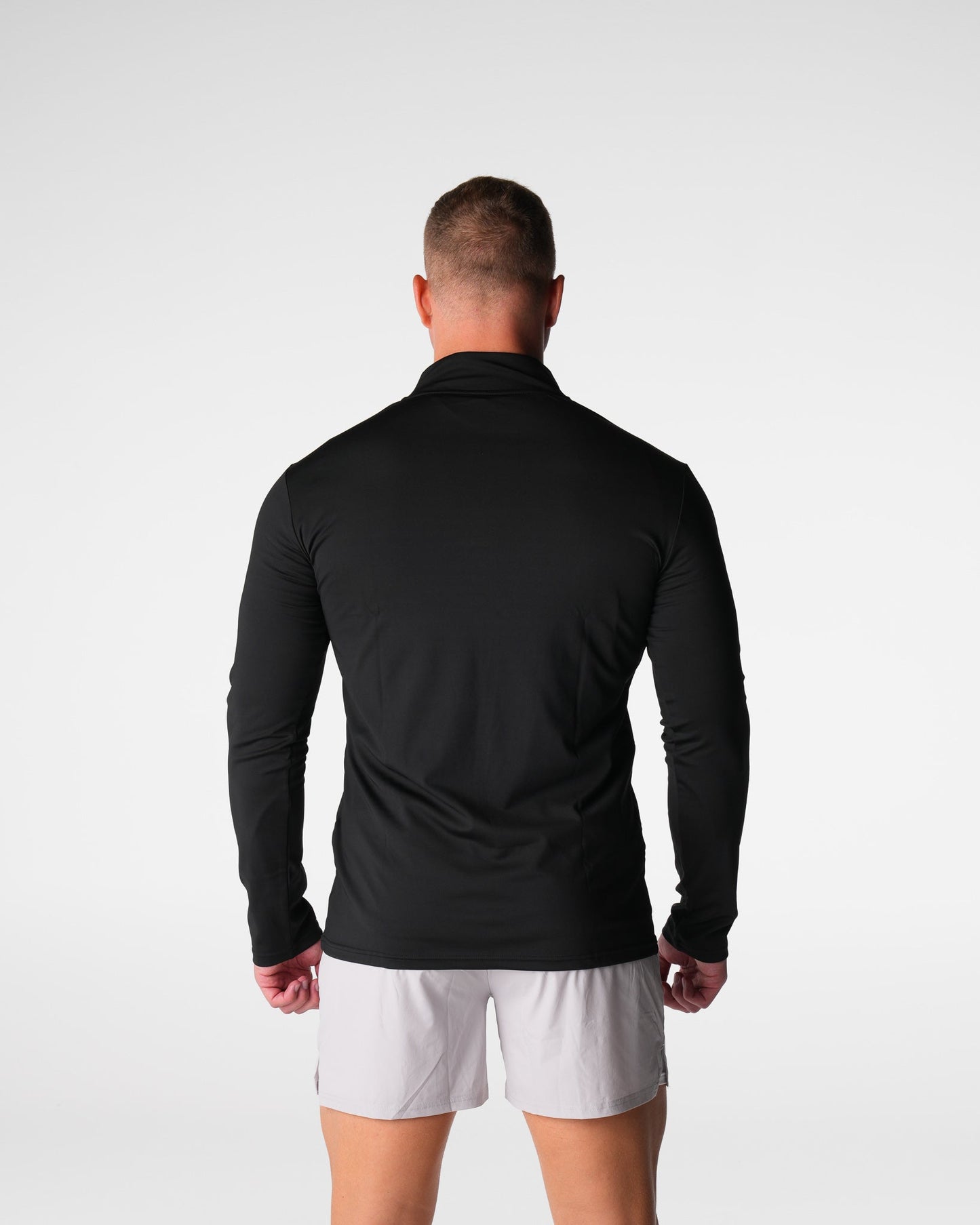 Men Black Skyline Quarter Zip - NVGTN