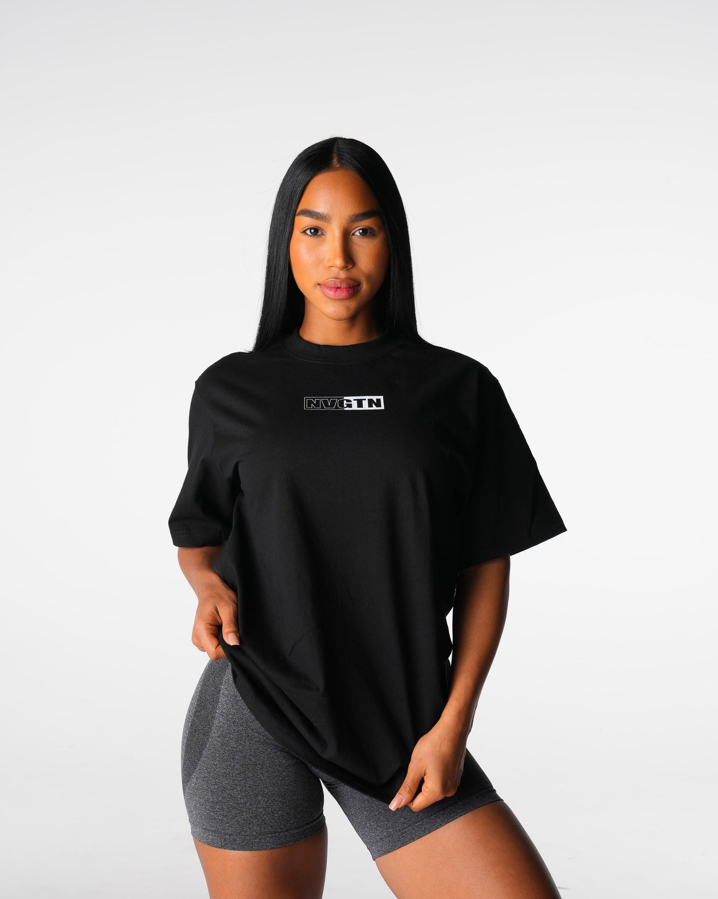 Women Black Muscle Mommy Graphic Tee - NVGTN