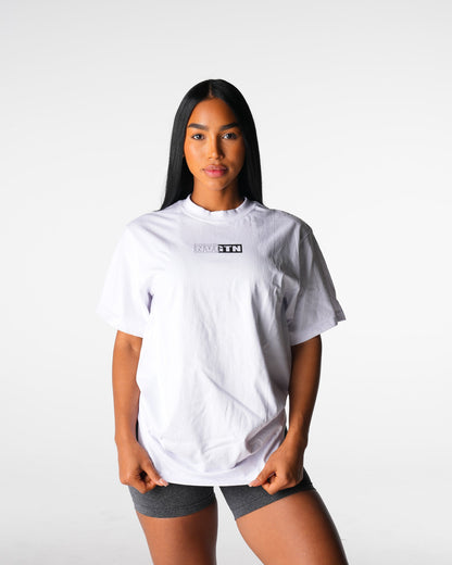 Women White Muscle Mommy Graphic Tee - NVGTN