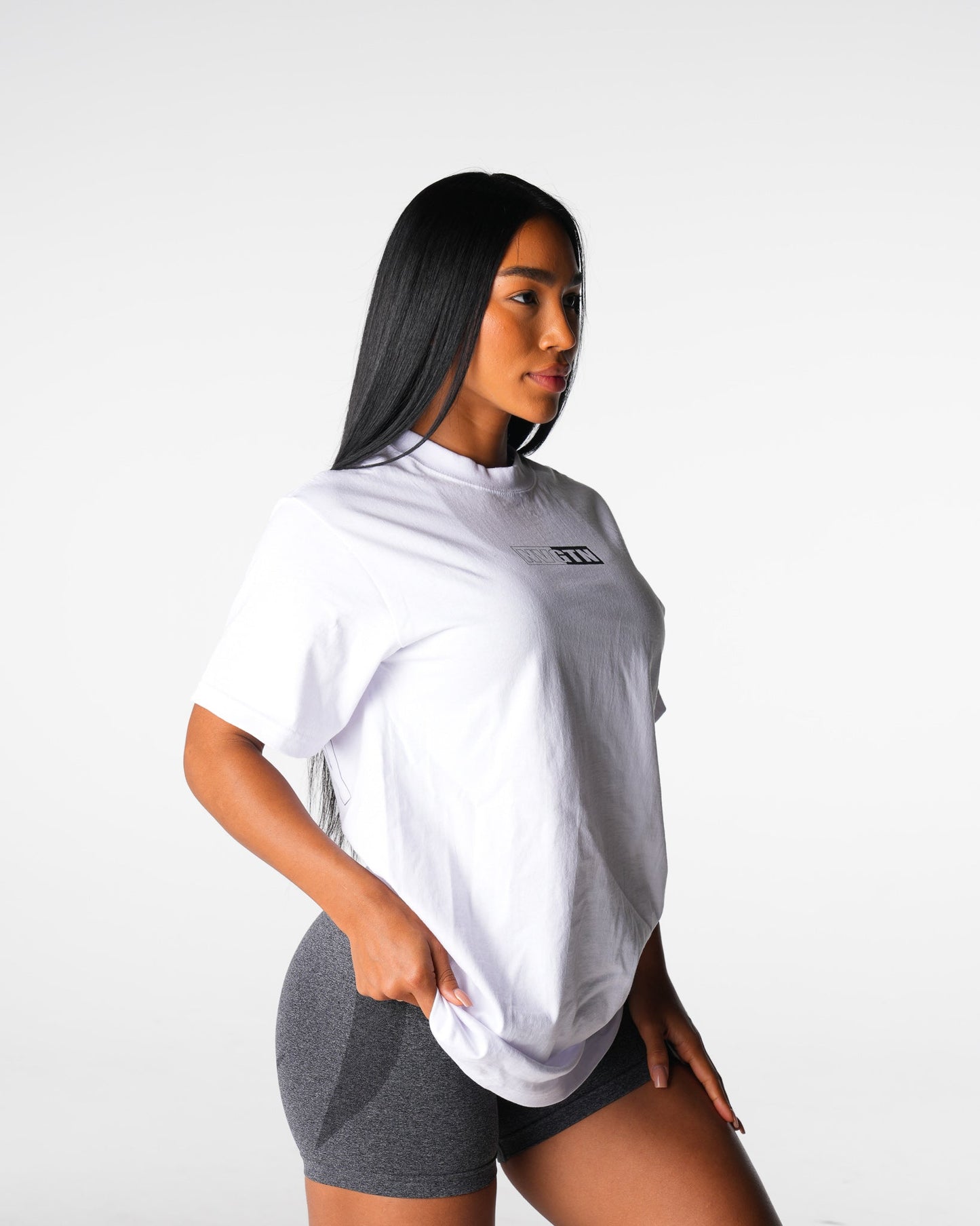 Women White Muscle Mommy Graphic Tee - NVGTN