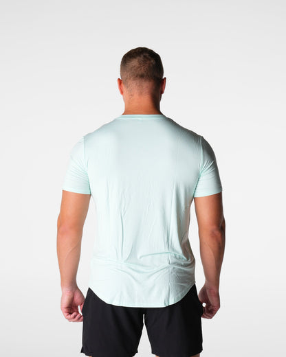 Men Light Green Tech Fitted Tee - NVGTN