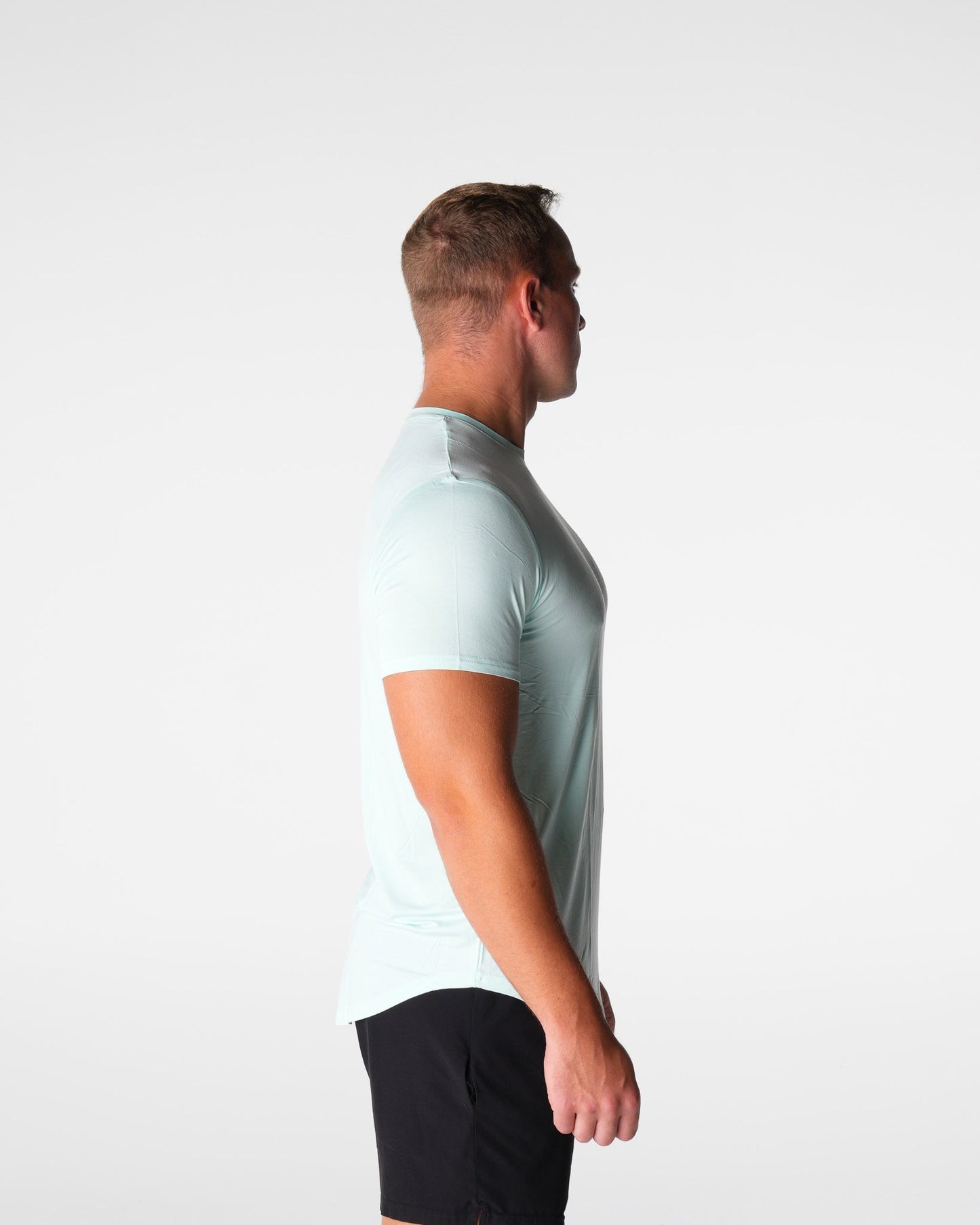 Men Light Green Tech Fitted Tee - NVGTN