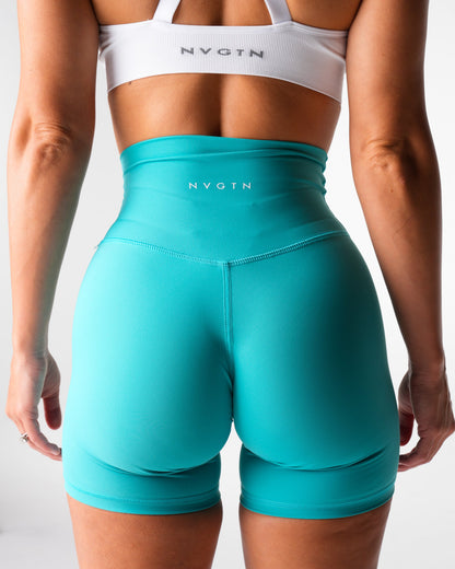 Women Turquoise Signature 2.0 Shorts - NVGTN