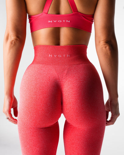 Women Candy Apple Iconic Seamless Flare Leggings - NVGTN