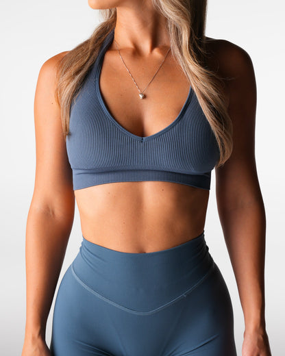 Women River Finesse Seamless Halter Bra - NVGTN