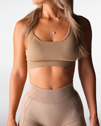 Women Beige Wander Seamless Bra - NVGTN
