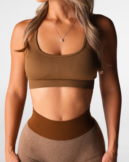Women Mocha Wander Seamless Bra - NVGTN