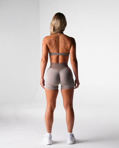 Women Taupe Comeback Seamless Halter Bra - NVGTN