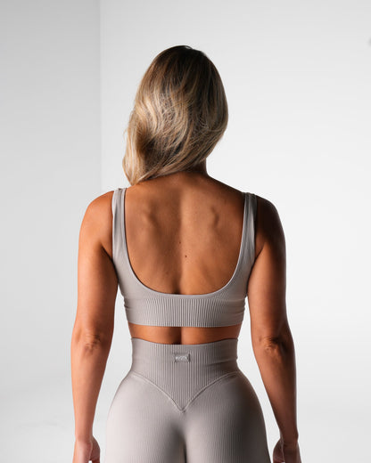 Women Driftwood Harmony Ribbed Seamless Bra - NVGTN