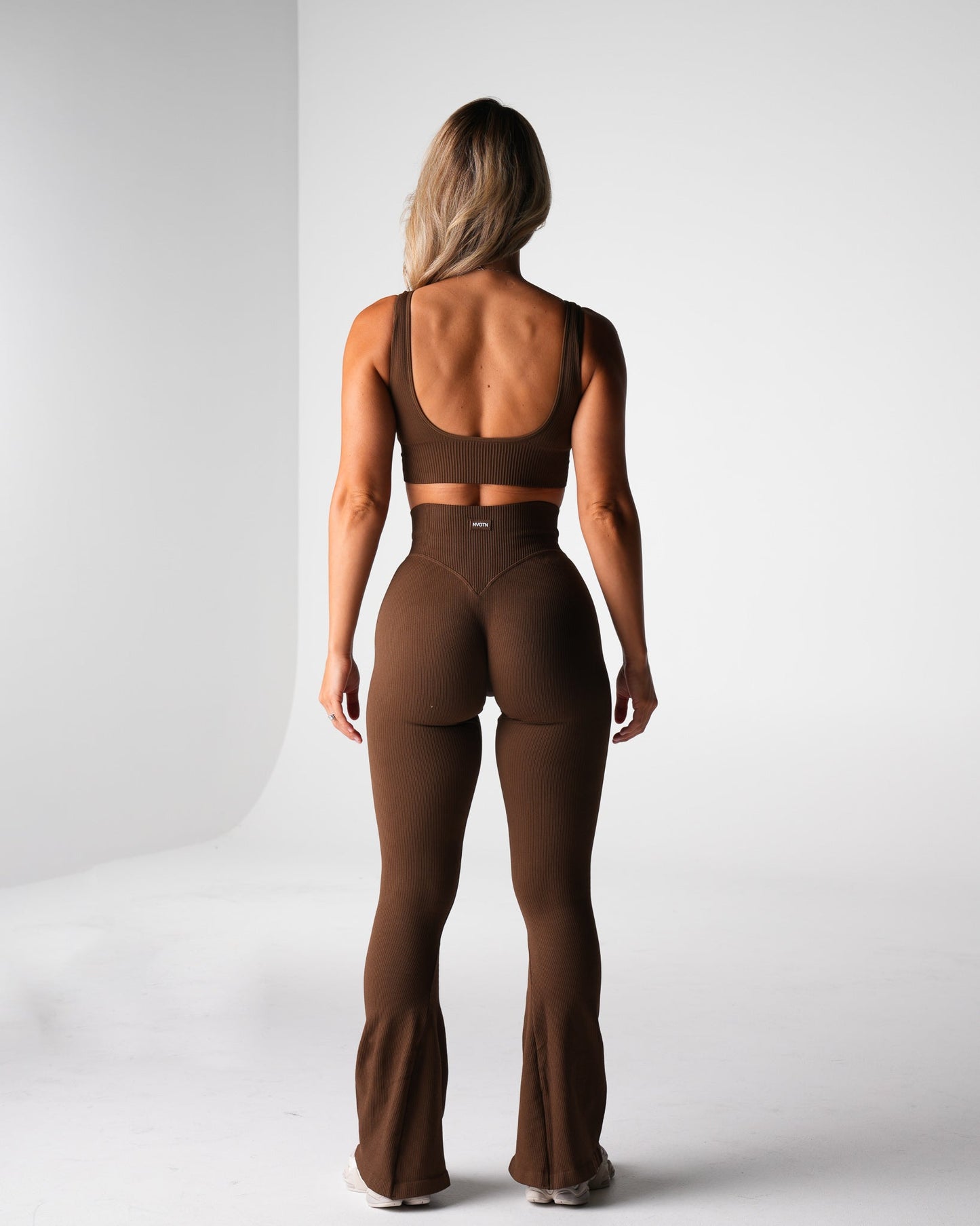 Women Hazelnut Harmony Ribbed Seamless Bra - NVGTN