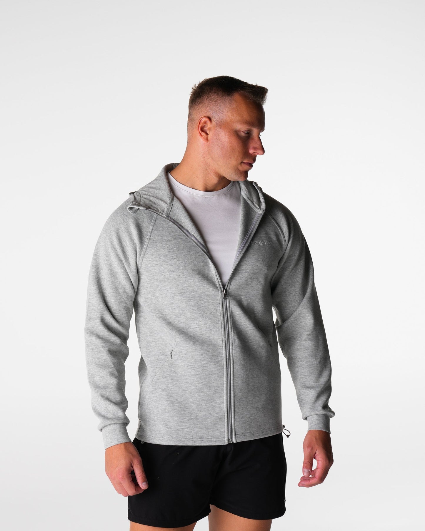 Men Grey Swift Hooded Jacket - NVGTN