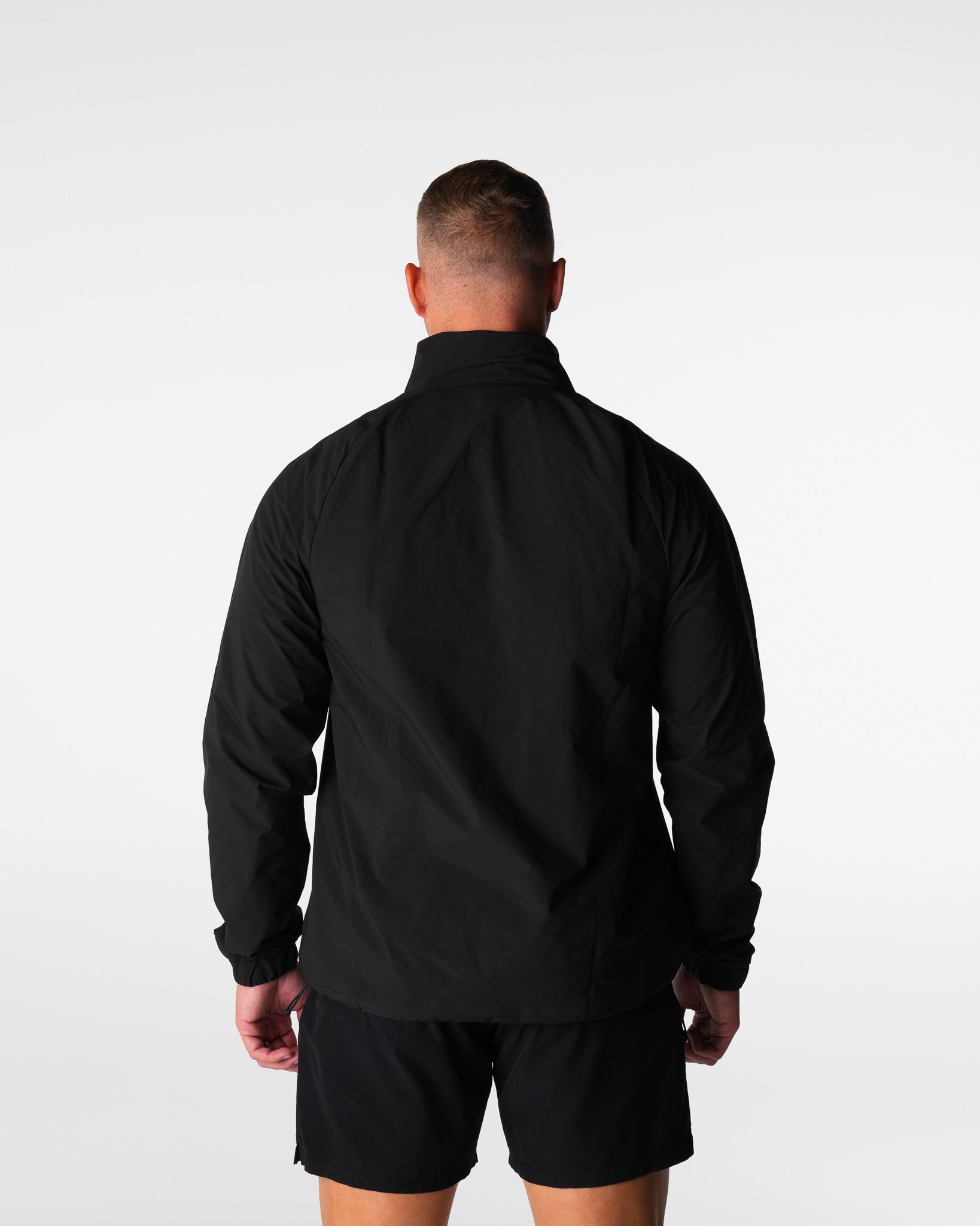 Men Black Motion Windbreaker - NVGTN