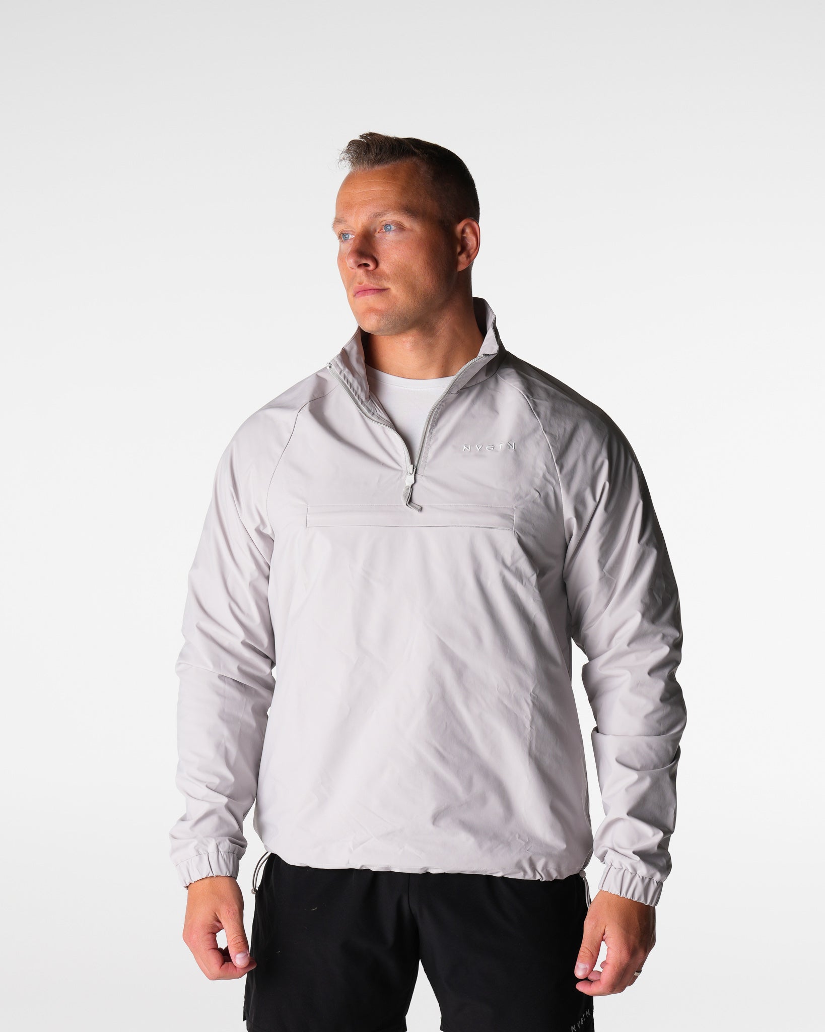 Men Grey Motion Windbreaker - NVGTN