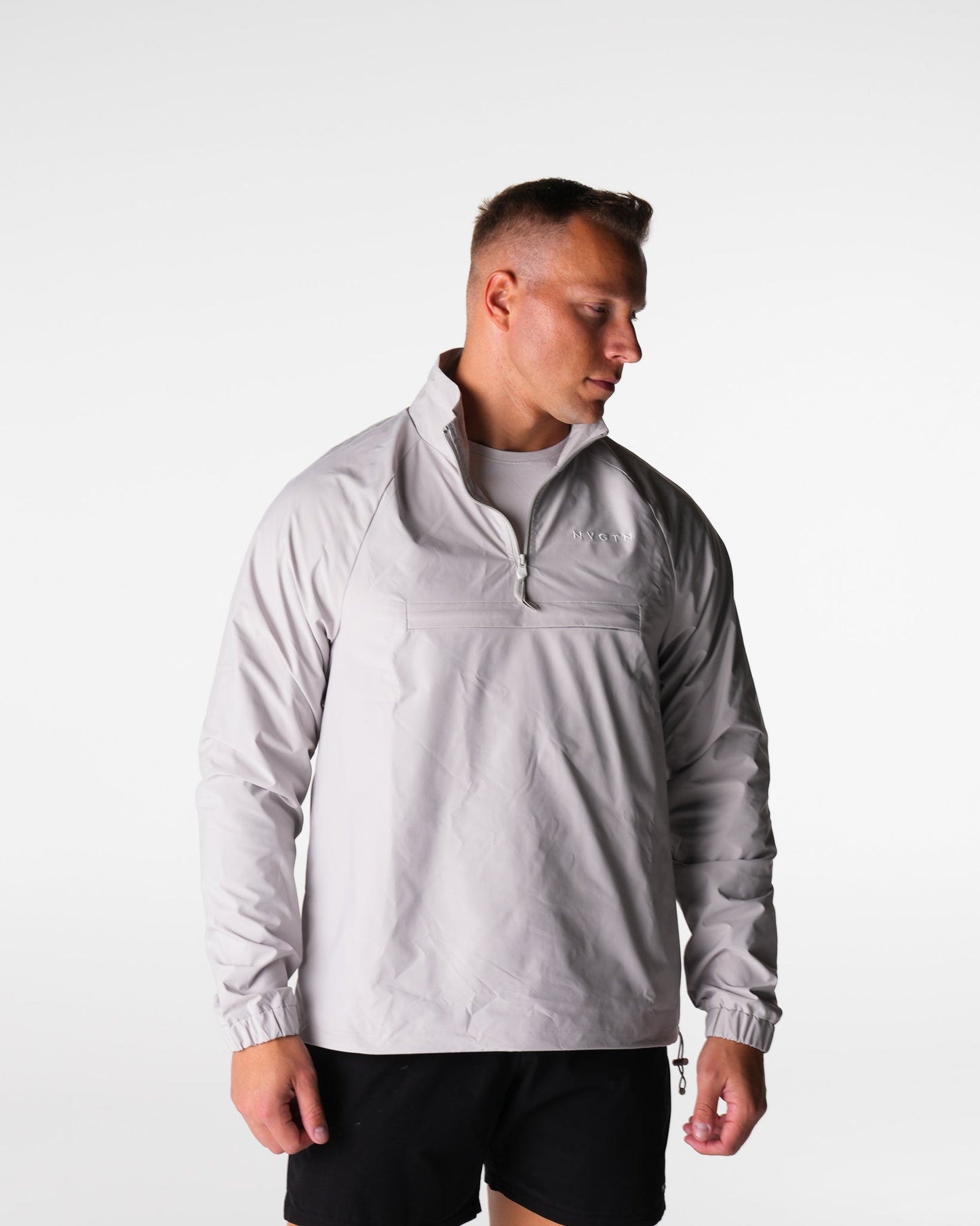 Men Grey Motion Windbreaker - NVGTN