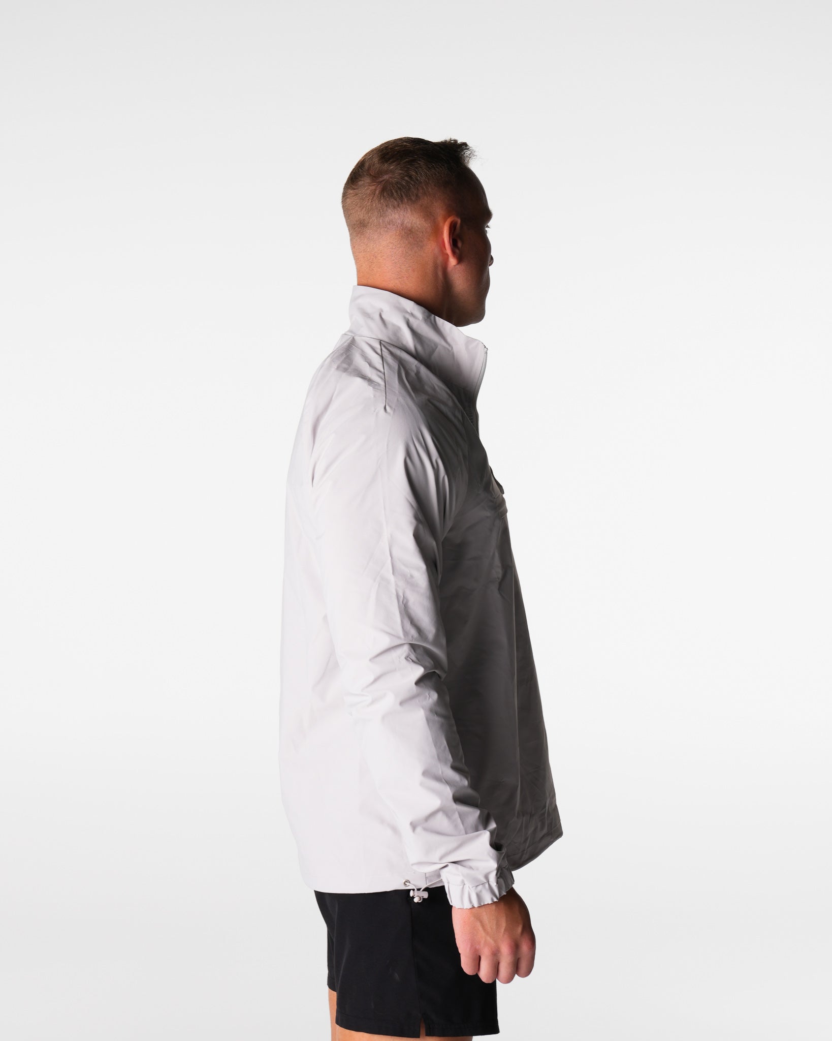 Men Grey Motion Windbreaker - NVGTN