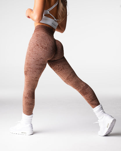 Women Gingerbread Digital Seamless Leggings - NVGTN