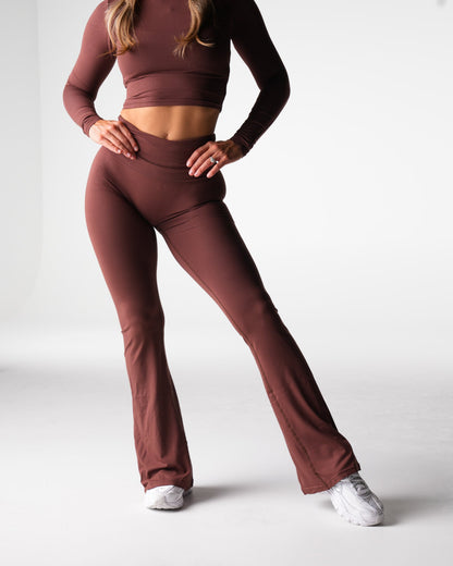 Women Teddy Bear Daydream Foldover Flare Pants - NVGTN