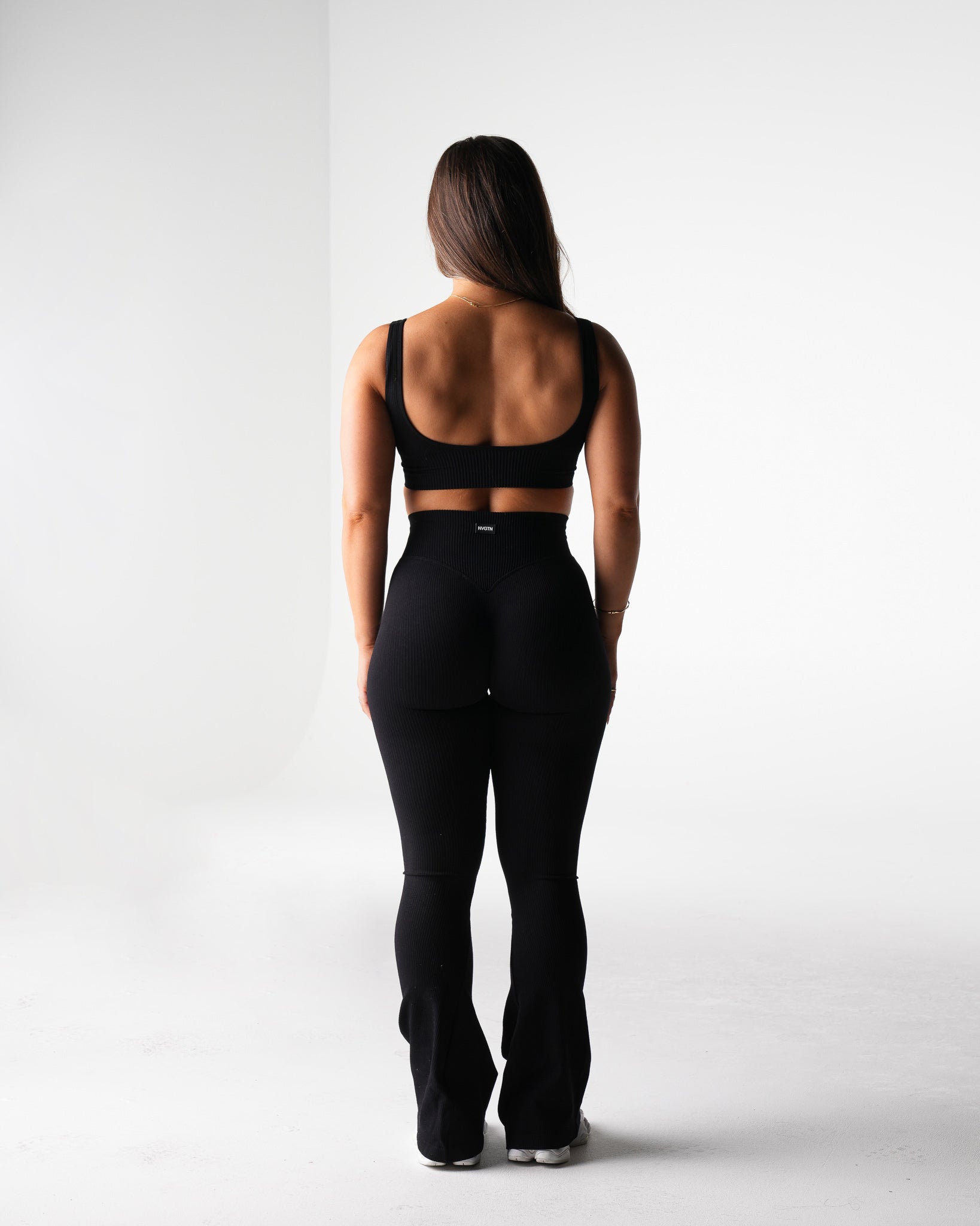 Women Black Harmony Ribbed Seamless Bra - NVGTN